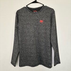 NEW Bobcat Dark Grey Thermal Long Sleeve Fleece Lined Size S
